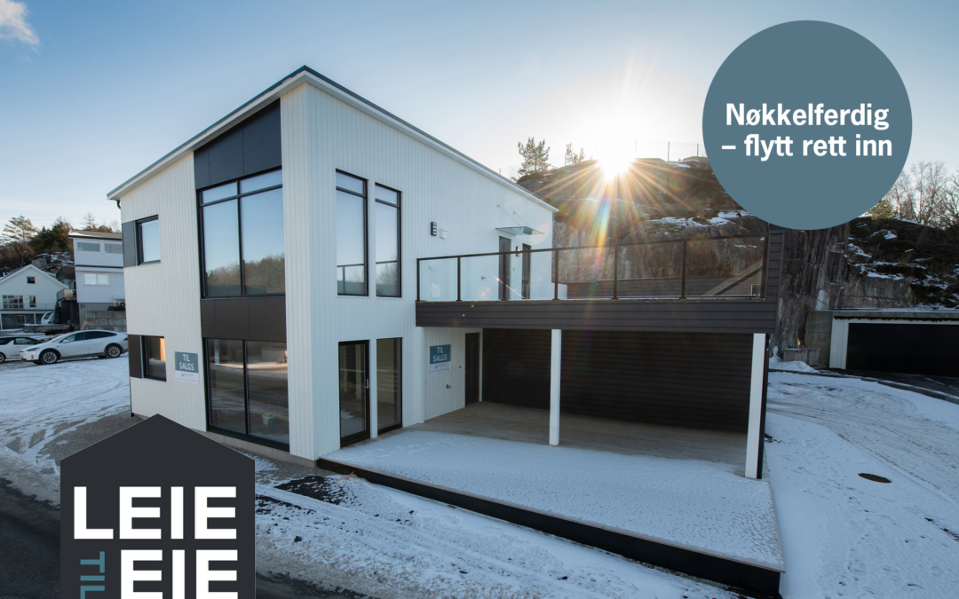 Nyoppført leilighet med carport og stor terrasse på Eigerøy