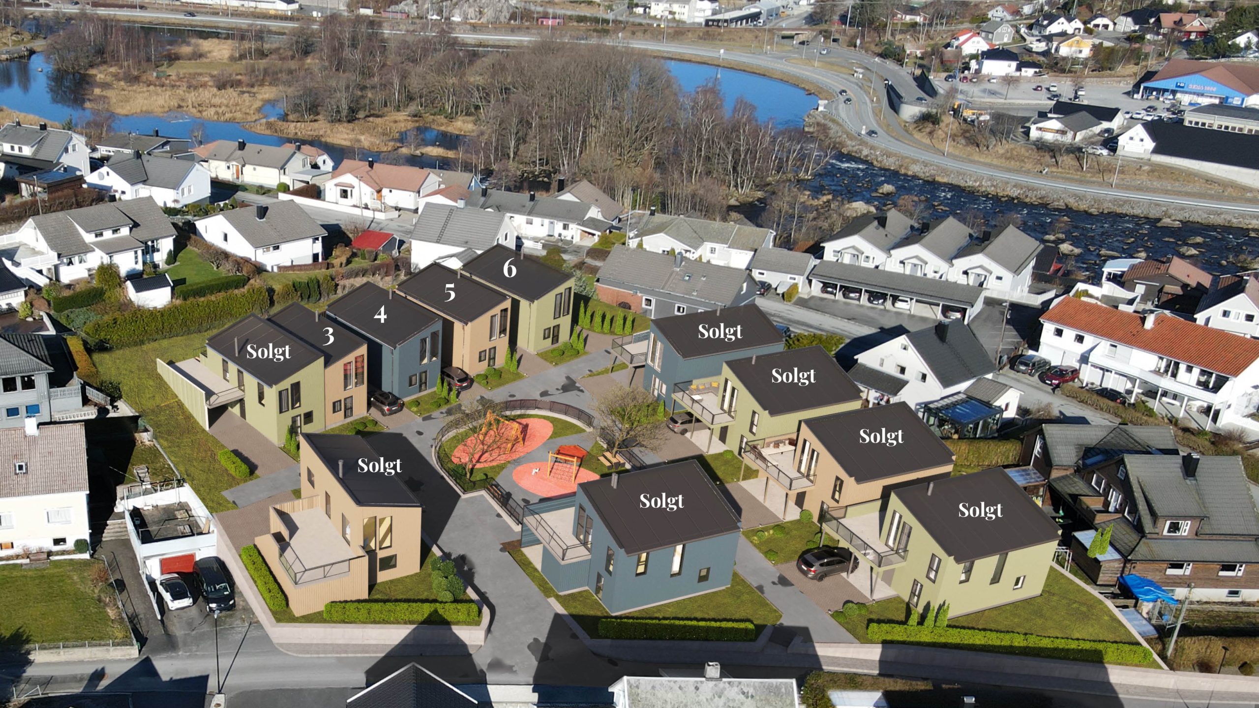 Hafsøyhagen, Egersund | 11 lettstelte og rimelige eneboliger | Norrøn Bolig