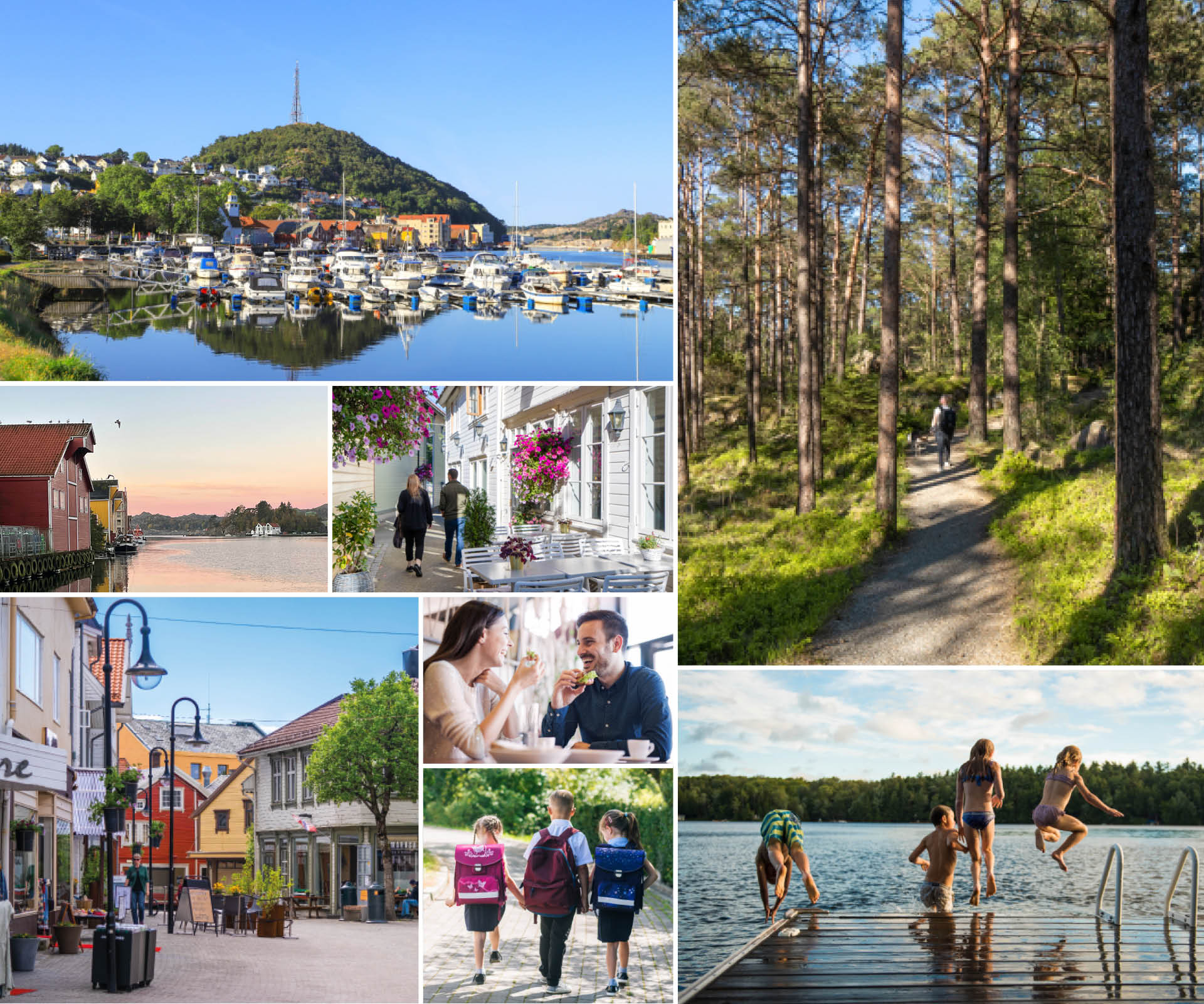 Bildecollage Egersund by